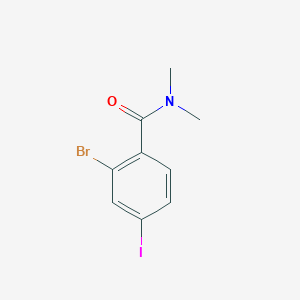 molecular formula C9H9BrINO B1450643 2-Bromo-4-iodo-N,N-dimethylbenzamide CAS No. 1369843-16-2