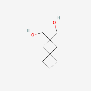 molecular formula C9H16O2 B1450644 [2-(Hydroxymethyl)spiro[3.3]heptan-2-yl]methanol CAS No. 93225-04-8