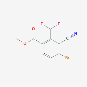 molecular formula C10H6BrF2NO2 B1450647 Methyl 4-bromo-3-cyano-2-(difluoromethyl)benzoate CAS No. 1806060-76-3