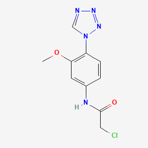 molecular formula C10H10ClN5O2 B1450648 2-氯-N-[3-甲氧基-4-(1H-四唑-1-基)苯基]乙酰胺 CAS No. 2173098-86-5