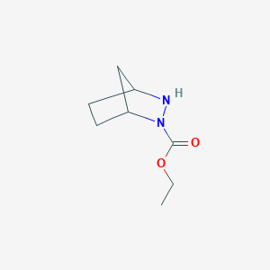 molecular formula C8H14N2O2 B14506498 Ethyl 2,3-diazabicyclo[2.2.1]heptane-2-carboxylate CAS No. 64672-08-8
