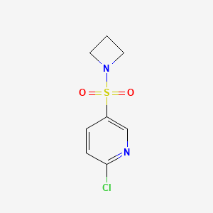 molecular formula C8H9ClN2O2S B1450651 5-(氮杂环丁-1-磺酰基)-2-氯吡啶 CAS No. 1862551-83-4