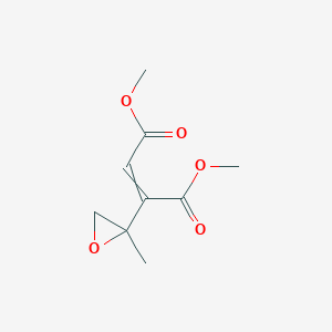 molecular formula C9H12O5 B14506551 Dimethyl 2-(2-methyloxiran-2-yl)but-2-enedioate CAS No. 64634-85-1