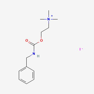 molecular formula C13H21IN2O2 B14506559 Choline, iodide, benzylcarbamate CAS No. 63939-02-6