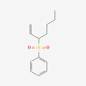 molecular formula C13H18O2S B14506566 (Hept-1-ene-3-sulfonyl)benzene CAS No. 62872-68-8