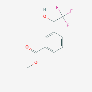 molecular formula C11H11F3O3 B1450660 3-(2,2,2-三氟-1-羟乙基)苯甲酸乙酯 CAS No. 2006277-57-0