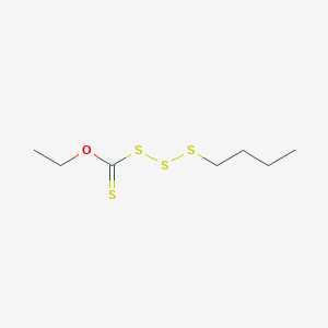molecular formula C7H14OS4 B14506646 O-Ethyl butyltrisulfane-1-carbothioate CAS No. 63407-79-4