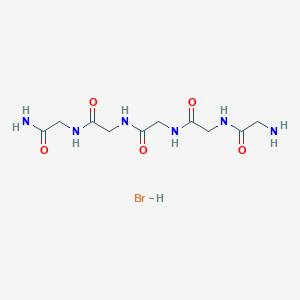 molecular formula C10H19BrN6O5 B1450671 h-Gly-gly-gly-gly-gly-nh2 hbr CAS No. 486449-24-5