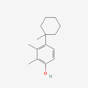 molecular formula C15H22O B14506710 Phenol, 2,3-dimethyl-4-(1-methylcyclohexyl)- CAS No. 64924-64-7