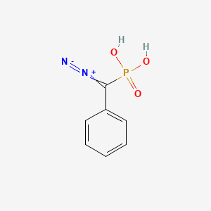 molecular formula C7H7N2O3P B14506722 [Diazo(phenyl)methyl]phosphonic acid CAS No. 63147-97-7