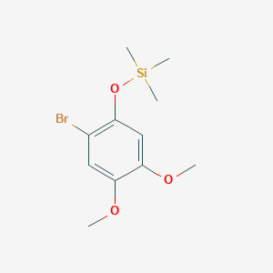 molecular formula C11H17BrO3Si B1450674 (2-Bromo-4,5-dimethoxyphenoxy)trimethylsilane CAS No. 2104695-66-9