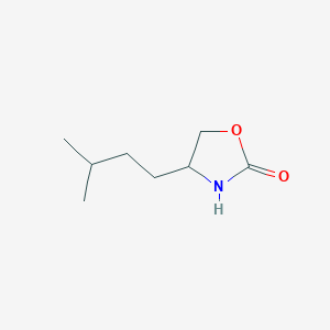 molecular formula C8H15NO2 B1450675 4-(3-Methylbutyl)-1,3-oxazolidin-2-one CAS No. 1936484-74-0