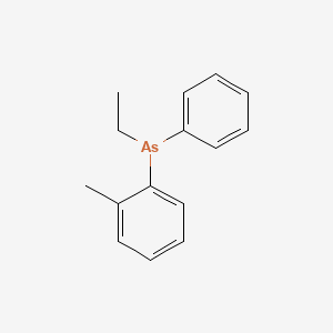 molecular formula C15H17As B14506750 Ethyl(2-methylphenyl)phenylarsane CAS No. 62830-06-2