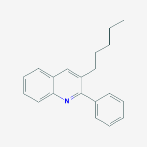 molecular formula C20H21N B145068 3-Pentyl-2-phenylquinoline CAS No. 136800-94-7