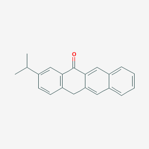molecular formula C21H18O B14506815 3-(Propan-2-yl)tetracen-5(12H)-one CAS No. 62775-14-8