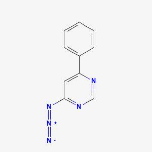molecular formula C10H7N5 B14506835 4-Azido-6-phenylpyrimidine CAS No. 63399-56-4