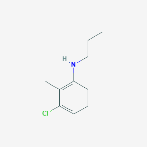 molecular formula C10H14ClN B14506875 3-Chloro-2-methyl-N-propylaniline CAS No. 64460-53-3