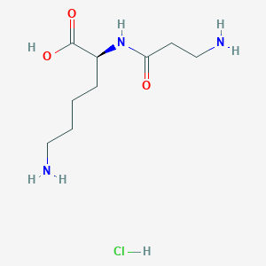 molecular formula C9H20ClN3O3 B1450688 H-b-Ala-Lys-OH HCl CAS No. 90970-40-4