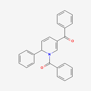 molecular formula C25H19NO2 B14506889 (6-Phenylpyridine-1,3(6H)-diyl)bis(phenylmethanone) CAS No. 63755-41-9