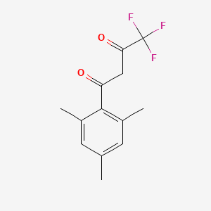 molecular formula C13H13F3O2 B14506943 4,4,4-Trifluoro-1-(2,4,6-trimethylphenyl)butane-1,3-dione CAS No. 63804-07-9