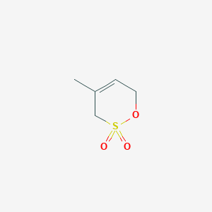 molecular formula C5H8O3S B14506974 4-Methyl-3,6-dihydro-2H-1,2lambda~6~-oxathiine-2,2-dione CAS No. 64931-17-5