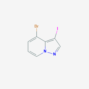molecular formula C7H4BrIN2 B1450699 4-Bromo-3-iodopyrazolo[1,5-a]pyridine CAS No. 2238831-51-9