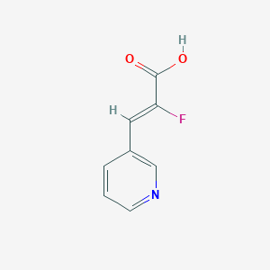 molecular formula C8H6FNO2 B014507 Z-2-氟-3-(3-吡啶基)丙烯酸 CAS No. 359435-42-0