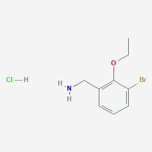 molecular formula C9H13BrClNO B1450704 3-Bromo-2-ethoxybenzylamine hydrochloride CAS No. 2204588-05-4