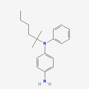 molecular formula C19H26N2 B14507041 N~1~-(2-Methylhexan-2-yl)-N~1~-phenylbenzene-1,4-diamine CAS No. 63637-47-8