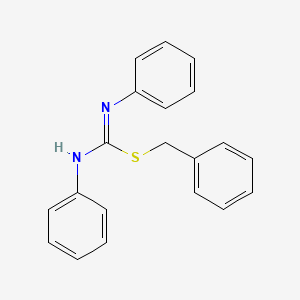 molecular formula C20H18N2S B14507090 Benzyl N,N'-diphenylcarbamimidothioate CAS No. 63891-95-2