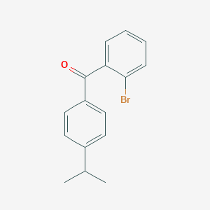 molecular formula C16H15BrO B145071 2-溴-4'-异丙苯甲酮 CAS No. 137327-30-1