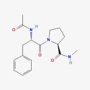molecular formula C17H23N3O3 B14507123 N-Acetyl-L-phenylalanyl-N-methyl-L-prolinamide CAS No. 63192-99-4
