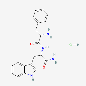 molecular formula C20H23ClN4O2 B1450713 H-Phe-Trp-NH2 HCl CAS No. 38678-69-2