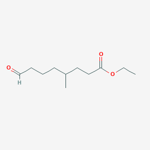 molecular formula C11H20O3 B14507170 Ethyl 4-methyl-8-oxooctanoate CAS No. 64749-29-7