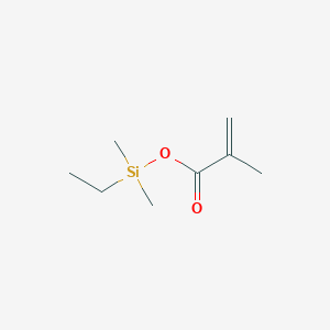 molecular formula C8H16O2Si B14507180 Ethyl(dimethyl)silyl 2-methylprop-2-enoate CAS No. 63696-04-8