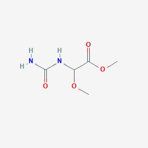 molecular formula C5H10N2O4 B14507183 Methyl 2-(carbamoylamino)-2-methoxyacetate CAS No. 64732-13-4