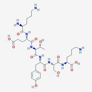 molecular formula C33H54N8O12 B1450722 H-Lys-Glu-Thr-Tyr-Ser-Lys-OH CAS No. 27863-06-5