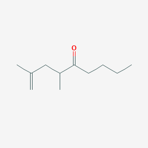 molecular formula C11H20O B14507232 2,4-Dimethylnon-1-EN-5-one CAS No. 62834-82-6