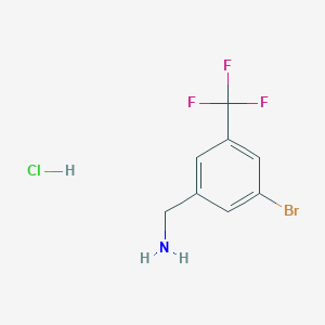 molecular formula C8H8BrClF3N B1450725 3-溴-5-(三氟甲基)苯甲胺盐酸盐 CAS No. 1214350-34-1