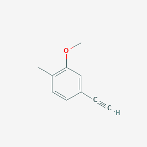 molecular formula C10H10O B1450726 4-Ethynyl-2-methoxy-1-methylbenzene CAS No. 69187-63-9