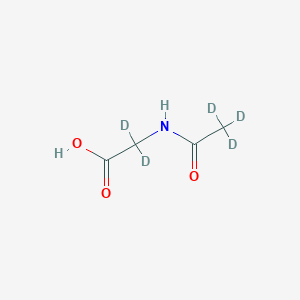 molecular formula C4H7NO3 B1450727 n-乙酰基-d3-甘氨酸-2,2-d2 CAS No. 1219805-82-9