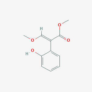 molecular formula C11H12O4 B145073 甲基2-(2-羟基苯基)-3-甲氧基丙烯酸酯 CAS No. 125808-20-0