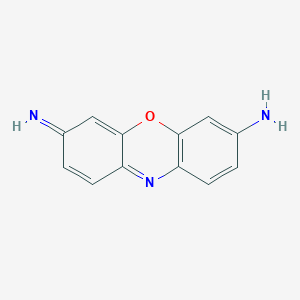 molecular formula C12H9N3O B14507334 3H-Phenoxazin-7-amine, 3-imino- CAS No. 63517-17-9