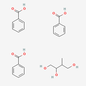 molecular formula C26H30O9 B14507336 Benzoic acid;3-methylbutane-1,2,4-triol CAS No. 62946-60-5