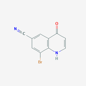 molecular formula C10H5BrN2O B1450734 8-Bromo-4-hydroxyquinoline-6-carbonitrile CAS No. 1388024-63-2