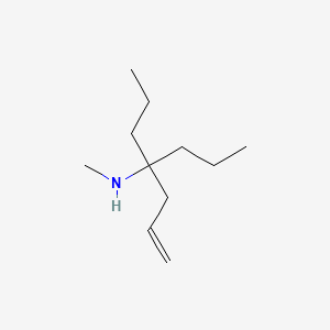 molecular formula C11H23N B14507346 N-methyl-4-propylhept-1-en-4-amine CAS No. 64467-58-9
