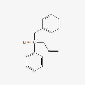 molecular formula C17H17Li B14507350 lithium;1-phenylpent-4-en-2-ylbenzene CAS No. 62901-78-4