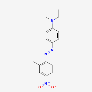 molecular formula C17H20N4O2 B14507368 N,N-Diethyl-4-[(E)-(2-methyl-4-nitrophenyl)diazenyl]aniline CAS No. 64193-72-2