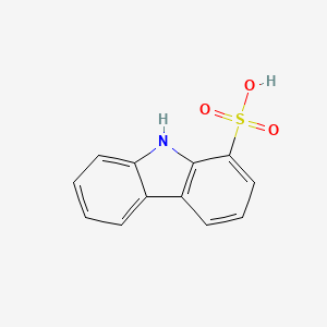 molecular formula C12H9NO3S B14507377 9H-Carbazole-1-sulfonic acid CAS No. 64078-74-6