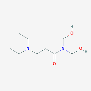 molecular formula C9H20N2O3 B14507380 N~3~,N~3~-Diethyl-N,N-bis(hydroxymethyl)-beta-alaninamide CAS No. 63425-19-4